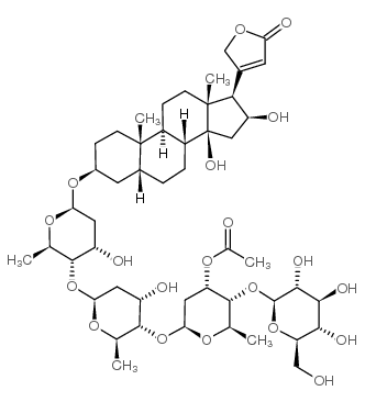 毛花洋地黄苷B结构式