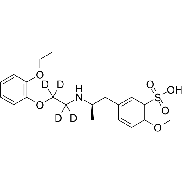 Tamsulosin Sulfonic Acid-d4 Structure