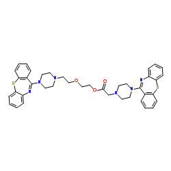 2-{2-[4-(Dibenzo[b,f][1,4]thiazepin-11-yl)-1-piperazinyl]ethoxy}ethyl [4-(dibenzo[b,f][1,4]thiazepin-11-yl)-1-piperazinyl]acetate Structure