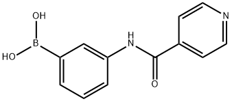 (3-(异烟酰胺基)苯基)硼酸结构式