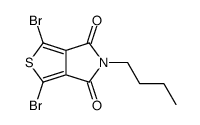 1,3-二溴-5-丁基-4H-噻吩并[3,4-c]吡咯-4,6(5H)-二酮结构式