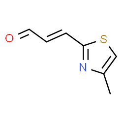 2-Propenal,3-(4-methyl-2-thiazolyl)- Structure