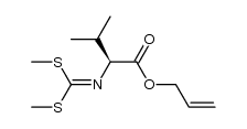 (S)-N-[Bis(methylthio)methylene]valine allyl ester结构式