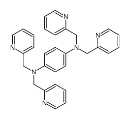1-N,1-N,4-N,4-N-tetrakis(pyridin-2-ylmethyl)benzene-1,4-diamine结构式