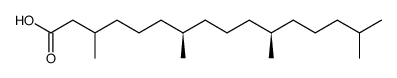 (3RS,7R,11R)-3,7,11,15-tetramethylhexadecanoic acid结构式