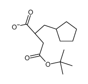 (R)-4-tert-butoxy-2-(cyclopentylmethyl)-4-oxobutanoic acid Structure