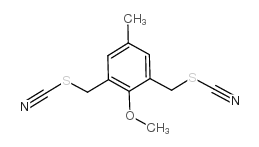 2,6-双(硫代氰酰基甲基)-4-甲基苯甲醚结构式