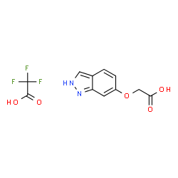 2-(2H-indazol-6-yloxy)acetic acid trifluoroacetate Structure