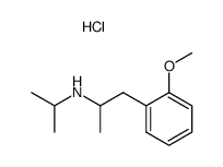 isopropyl-[2-(2-methoxy-phenyl)-1-methyl-ethyl]-amine, hydrochloride Structure