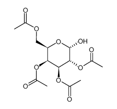 2,3,4,6-Tetra-O-acetyl-a-D-galactopyranose structure