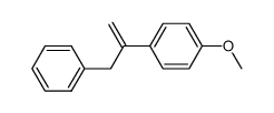 1-methoxy-4-(3-phenylprop-1-en-2-yl)benzene结构式