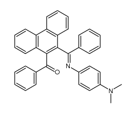 {10-[α-(4-dimethylamino-phenylimino)-benzyl]-[9]phenanthryl}-phenyl ketone Structure