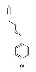 3-[(4-氯苄基)硫代]丙腈结构式