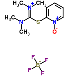 2-(1-氧化吡啶-2-基)-1,1,3,3-四甲基异硫脲四氟硼酸盐结构式