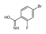 4-溴-2-氟苯甲酰胺结构式
