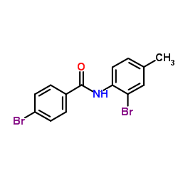 4-Bromo-N-(2-bromo-4-methylphenyl)benzamide Structure
