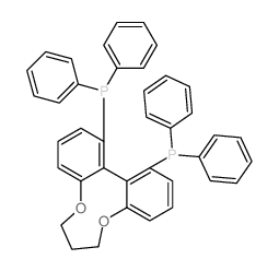 (R)-1,13-二(二苯基膦基)-7,8-二氢-6H-二苯并[f,h][1,5]二氧杂环壬烷结构式