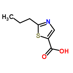 2-丙基-5-噻唑羧酸结构式