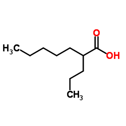 2-Propylheptanoic acid Structure