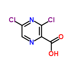 3,5-二氯吡嗪-2-甲酸结构式