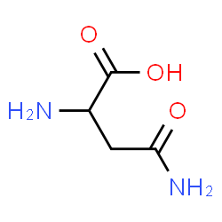 DL-天冬酰胺,一水合物结构式
