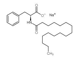 N-十六碳酰基-L-苯丙氨酸钠结构式