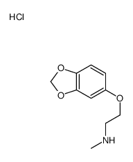 2-(1,3-benzodioxol-5-yloxy)-N-methylethanamine,hydrochloride Structure