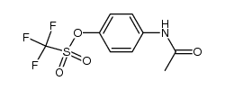 4-acetamidophenyl trifluoromethanesulfonate结构式