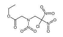 ethyl 2-[(2-chloro-2,2-dinitroethyl)-nitroamino]acetate结构式