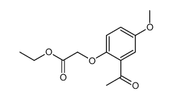 ethyl 2-(2-acetyl-4-methoxyphenoxy)acetate结构式