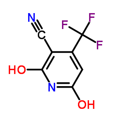 2,6-二羟基-3-氰基-4-三氟甲基吡啶结构式
