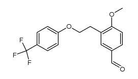 4-methoxy-3-{2-[4-(trifluoromethyl)phenoxy]ethyl}benzaldehyde Structure