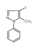 4-碘-5-甲基-1-苯基-1H-吡唑结构式