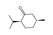 顺-5-甲基-2-(1-甲基乙基)环己酮结构式