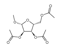 2,3,5-tri-O-acetyl-1-O-methyl-β-D-ribofuranose结构式