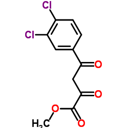 4-(3,4-二氯苯)-2,4-二羰基丁酸甲酯结构式