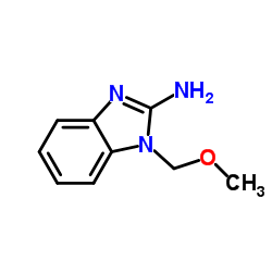 1H-苯并咪唑-2-胺,1-(甲氧基甲基)-结构式