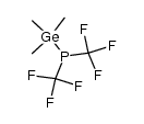 Trimethylgermanyl-bis-(trifluormethyl)-phosphin Structure