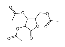 2-(acetoxymethyl)-5-oxotetrahydrofuran-3,4-diyl diacetate结构式