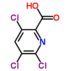 3,5,6-三氯吡啶-2-甲酸结构式