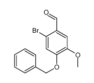4-苄氧基-2-溴-5-甲氧基-苯甲醛结构式