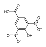 3,5-dinitro-4-hydroxybenzoic acid Structure