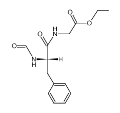 N-formyl-L-phenylalanylglycine ethyl ester结构式