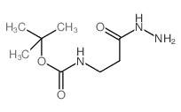 tert-Butyl (3-hydrazino-3-oxopropyl)carbamate Structure