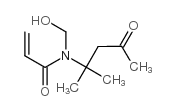 N-(hydroxymethyl)-N-(2-methyl-4-oxopentan-2-yl)prop-2-enamide Structure