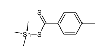 trimethyltin 4-methylbenzenecarbodithioate Structure