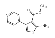 2-氨基-4-吡啶-4-基噻吩-3-羧酸甲酯结构式