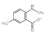 Benzenamine, N,4-dimethyl-2-nitro-结构式