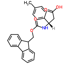 Fmoc-(S)-3-氨基-3-(4-甲基苯基)丙酸结构式