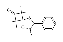 2,2',2',4',4'-pentamethyl-3-phenylspiro[(1,4,2)-oxathiazolidine-5,3'-cyclobutane]-1'-one Structure